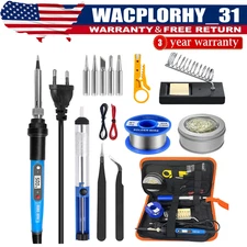 80W Electric Soldering Iron Welding Gun Tool Kit Solder Wire Desoldering Pump A+