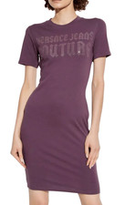 Versace Jeans Couture logo-embellished T-shirt dress
