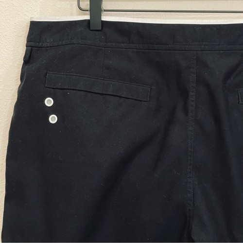 Penguin by Munsingwear Black Swim Shorts w/ White Trim & Mesh Lining - 36 - NWOT - Picture 7 of 11