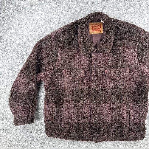 Levi Strauss & Co Vintage Fit XL Purple Deep Pile Fleece Type III Style Jacket - Picture 3 of 19