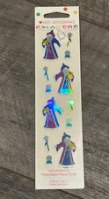 Vintage Mrs Grossman Holo Prism Wizard Sticker 2 Sheets NIP