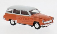 1:87 Brekina Plast Wartburg 311 Kombi Dunkelorange/Hellgrau 1959 BRE27194 Model