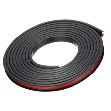 16.4Ft U-Shape Edge Banding Furniture Edge Protector Black 9mm/0.35" for Home