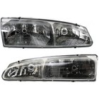 Left and Right Headlights For Ford Thunderbird 1996-1997 Halogen with Bulb(s) Lx (For: Mercury Cougar)