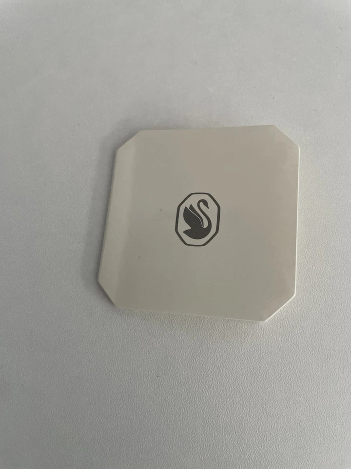 Collar Swarovski Una Angelic Corte Redondo Mediano Blanco Chapado en Oro Rosa Nuevo Foto 4 de 4