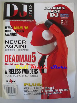 DJ TIMES Magazin Giu 2008 Francis Harris Deadmau5 Metaform Jeff Bennett No CD*
