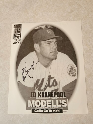 Ed Kranepool Signed 8x10 Photo New York Mets