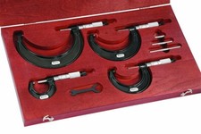 Starrett ST436.1BXRLZ Outside Micrometer Set, Ratchet Thimble, 0-4" IN STOCK