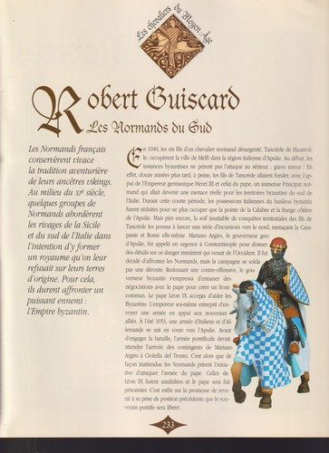 CHEVALIER DU MOYEN AGE N°20 ACTIVITES LUDIQUES / GUISCARD NORMAND DU SUD / MORT - Imagen 2 de 2