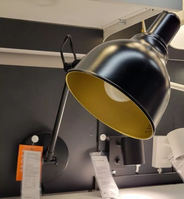 Wall mounted on sale desk lamp ikea