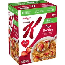 Special K Red Berries Cereal 38 oz Family Size Kellogg’s Fresh Sealed Box