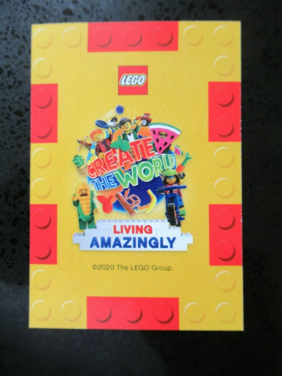 20 x Sainsburys LEGO CREATE THE WORLD CARDS 2020 Living Amazingly