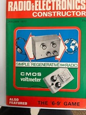 RADIO AND ELECTRONICS CONSTRUCTOR MAGAZINE JANUARY 1977 RARE