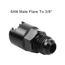 OSIAS -6AN AN6 Fuel Adapter Fitting to 3/8 GM Quick Connect LS BLACK