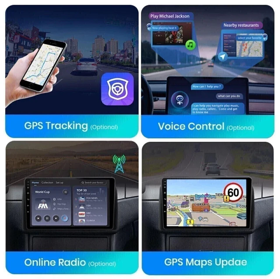 AUTORADIO ANDROID 4/64GB TOYOTA COROLLA 2018-2021 STEREO AUTO TOUCH 9" WIFI NAVI - Immagine 4 di 4