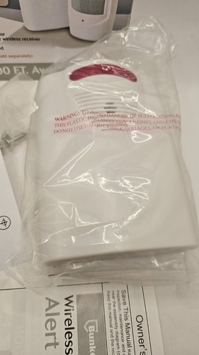 Bunker Hill 93068 Wireless Driveway Alarm Alert Security System NOS new open box - Picture 7 of 10