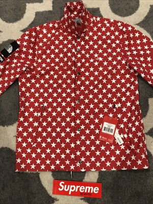 supreme jacket red and white