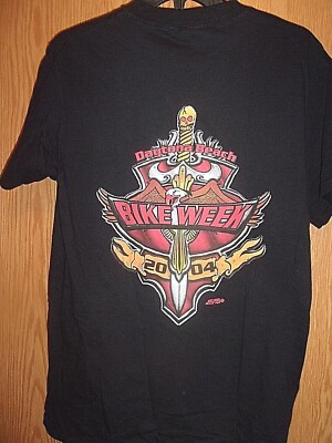T-shirt Daytona Bike Week 2004 – Motif Noir, Taille M, Occasion En Très Bon état
