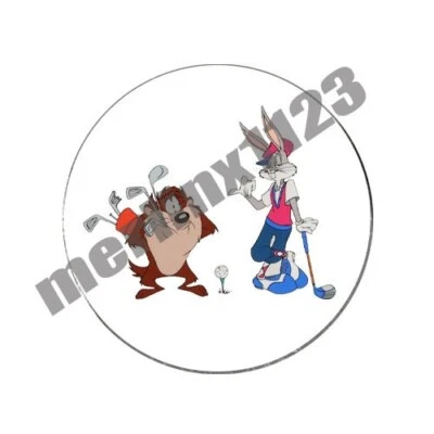 Bugs Bunny Taz Looney Tunes Handmade Golf Ball Marker Novelty Gift