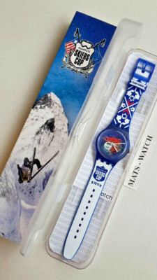 SWATCH+SKIERSCUP SPECIAL+SUON112C SKIERSCUP BLUE 2015+FULL SET+NEU/NEW