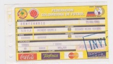 Copa America 2001 Colombia -  used ticket 23/7/2001 Armenia : Colombia v Peru