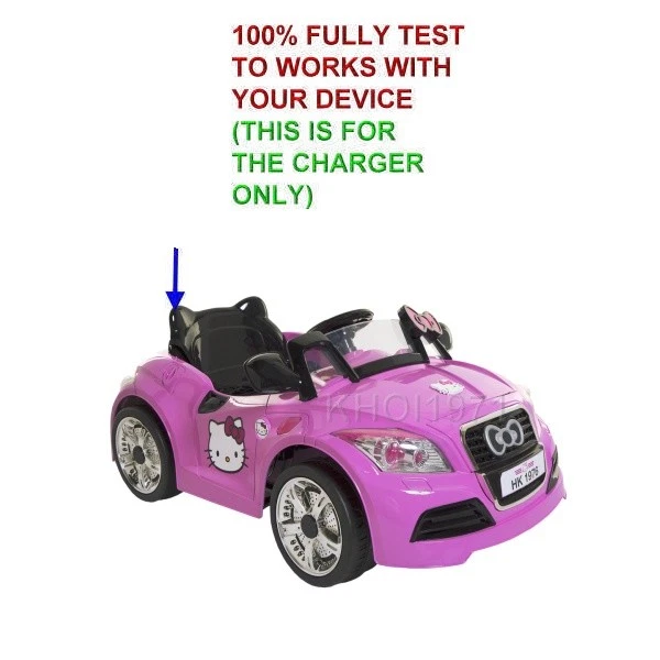 Cargador de pared adaptador de CA 8801 92 ROSA Dynacraft Hello Kitty coche deportivo paseo en Foto 2 de 2