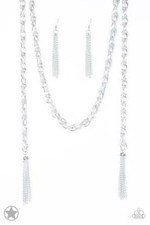 Paparazzi Necklace - SCARFed for Attention Silver