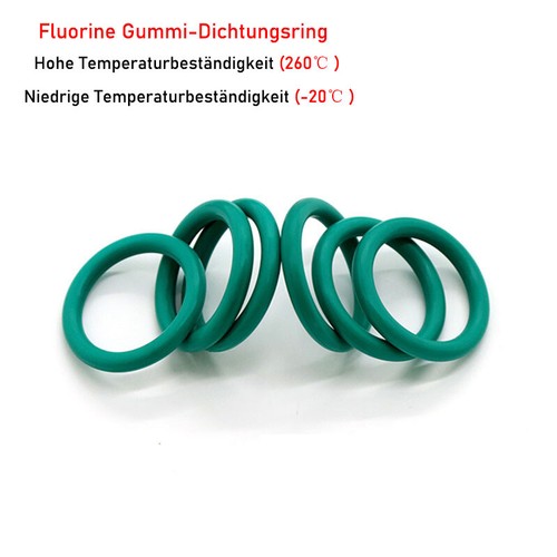 Ø5.0mm Grün Fluorine Gummi-Dichtungsring Ölbeständige FKM Siegel O-Ring 17~100mm - Picture 9 of 9