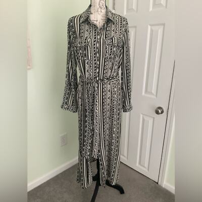 Ces Femme Dress - Black and white pattern
