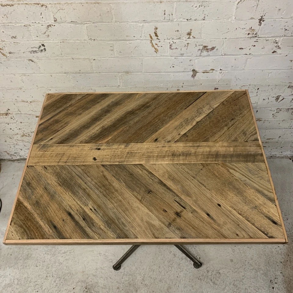 Rustic Handmade Cafe Table Tops, Unique and Distressed Wood, Custom Sizes Avail - image 3 of 4