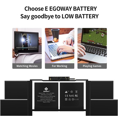Batería A1953 para Apple MacBook Pro Original 15" A1990 2017 2018 2019 Batería 84WH - Imagen 5 de 12