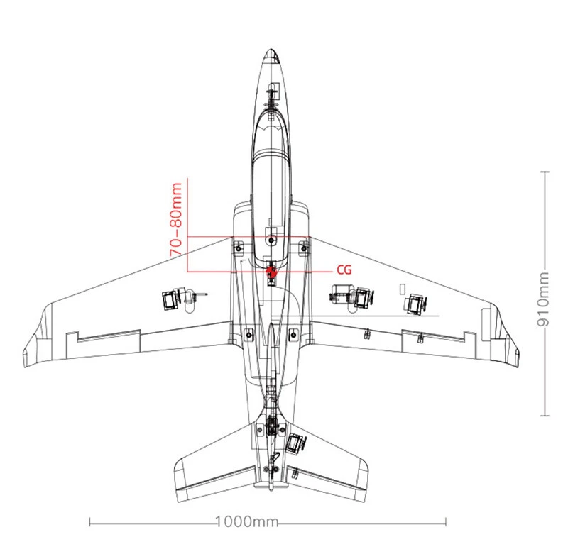64MM Viper EDF Aircraft Wingspan 1000mm Fixed Wing RC Airplane EPO Foam RC Toys