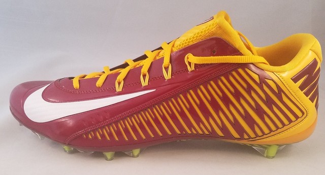 Nike Vapor Carbon Elite 2.0 TD Football Cleats Men's Size 15 Burgundy Gold SKINS | eBay
