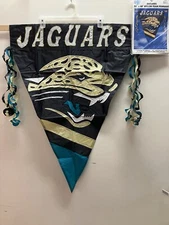 Jacksonville Jaguars NFL Team Vertical Pennant Style Banner Flag 28”x40”  NIP