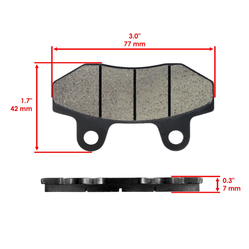 Rear Brake Pads for Hyosung GV650 2006 2007 2008 2009 2010 2011 2012 2013 2014 - Image 2 of 4