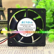 1 pcs RUNDA RD6025B24H DC24V 0.18A 6CM inverter special fan 6025 cooling fan F1