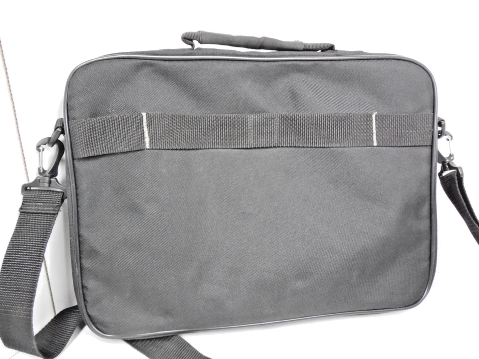 Case Logic Laptop Bolsa Mensageiro Maleta Alça de Ombro Preto Cinza 16"x13" - Imagem 3 de 4