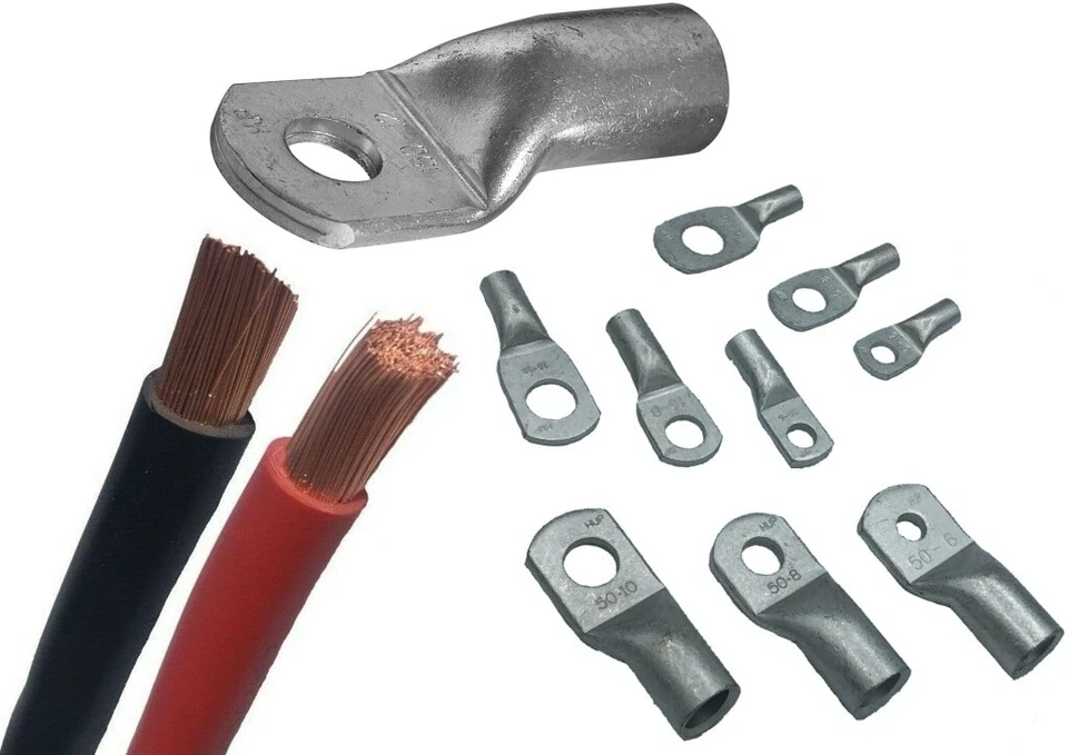 KABELOUTLET Batteriekabel H07V-K Rot Schwarz 4 6 10 16 25 35 50 70 mm² Haupa / Klauke