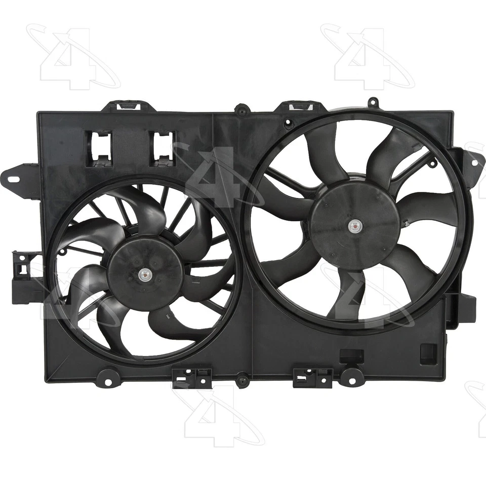 Conjunto duplo de radiador e ventilador condensador para 2006-2008 Pontiac Torrent 4 estações - Imagem 3 de 3