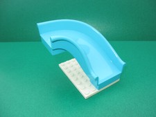 Lego Duplo Rutsche Spielplatz Bauernhof Puppenhaus hellblau Kurve (031123G)