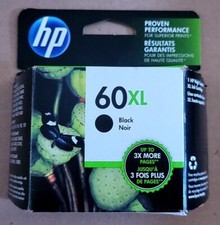 OEM Genuine HP 60XL Black HIGH-YIELD Ink Cartridge, CC641WN, 2016, New Sealed