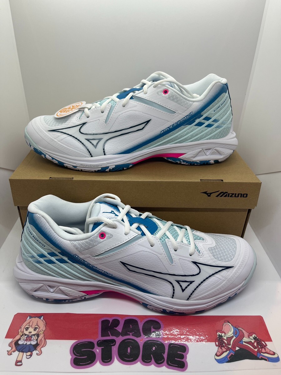 ミズノ WAVE CLAW 3 Mizuno Wave Claw 3 Fit (Light Blue) - JoyBadminton