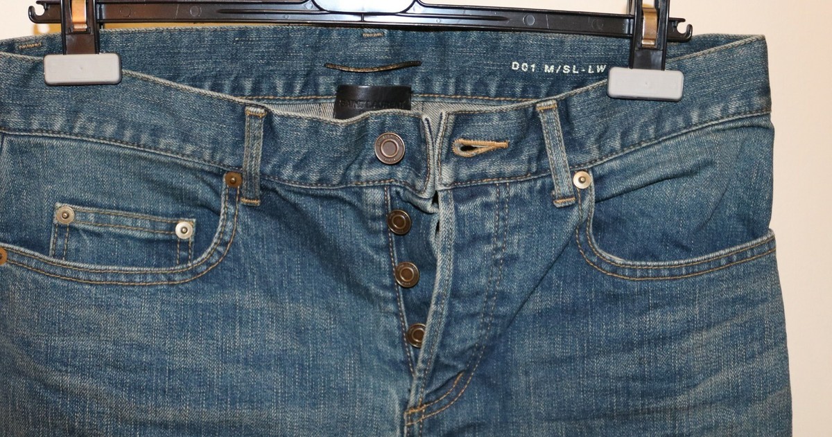 Saint Laurent Paris Medium Wash Jeans Size 29 D01 M/SL-LW SLP Blue