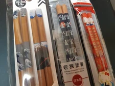 Daiso Chopsticks 4 sets Japanese painting Mt.Fuji HELLO KITTY