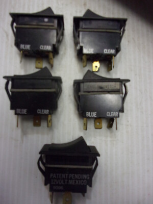5 carling Rocker Switches OFF-ON-SPST Part 9096 illuminated blue | eBay