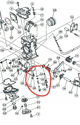 #ad O Ring amp; Washer for Keihin FCR Carb Pilot Screw Air Fuel Mixture Enrichment $4.95