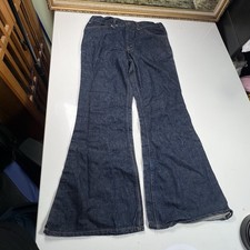 Vintage 70  s Levi  s 684 0217 Orange Tab Big Bellbottom Flare Jeans Size 34x31