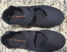 NEW Bernie Mev Women's Mary Jane Flats Black Woven Stretch Shoes SZ 38 EU/7.5 US — photo 3