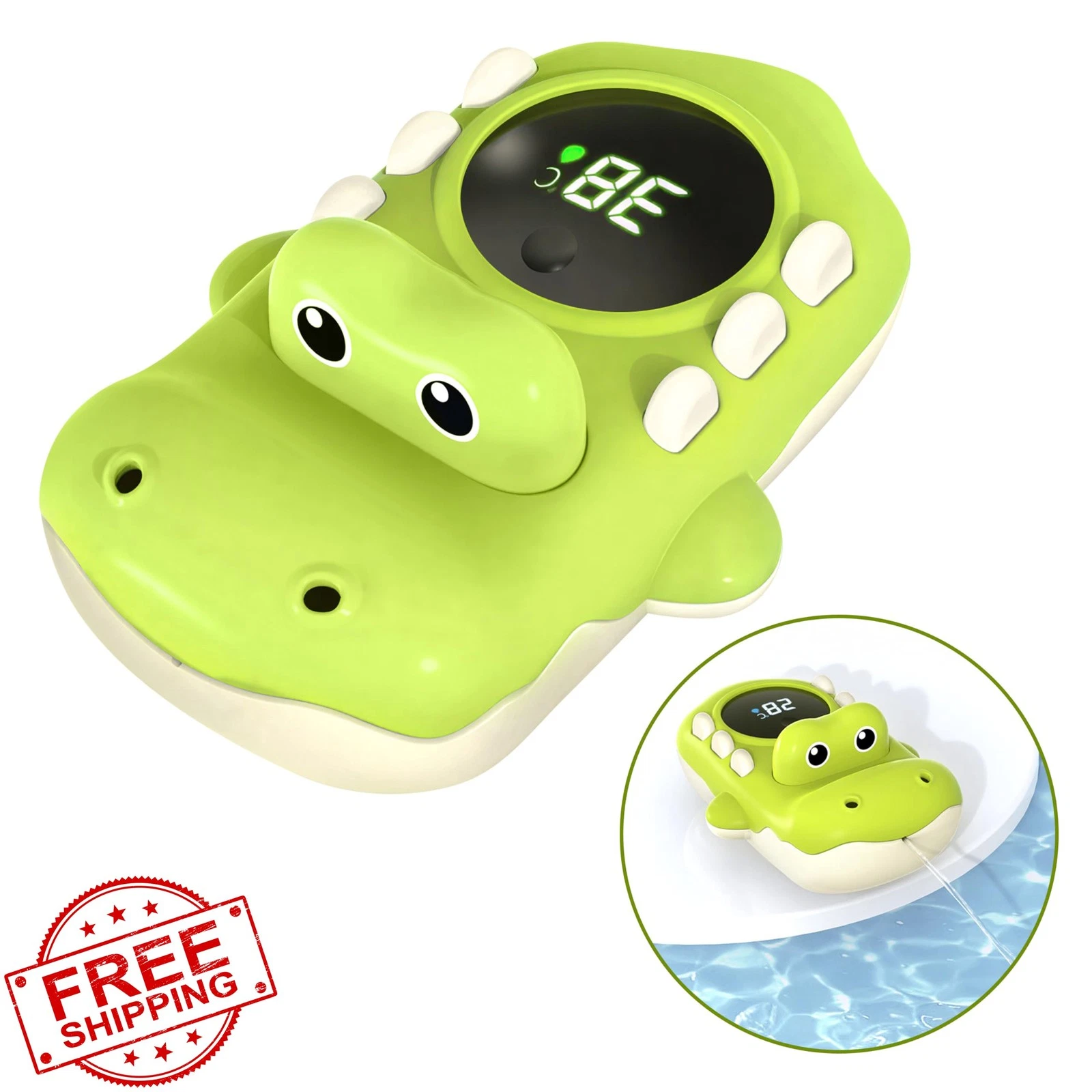 GudaAphrmix Baby Bath Thermometer Alligator
Opens in a new window or tab