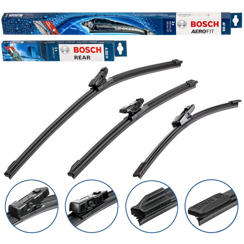 BOSCH Aerotwin limpiaparabrisas delantero + trasero para VW Polo 6C1 6R1 Audi A1 8XA 8XF - Imagen 2 de 4